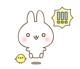THE cute rabbit Sticker! sticker #7886639