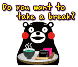 KUMAMON sticker(English) sticker #7887995