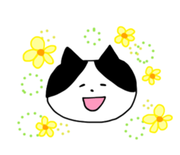 uzakawa drooping eyes cat3 sticker #7888650