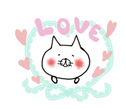 uzakawa drooping eyes cat3 sticker #7888651