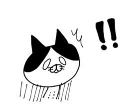 uzakawa drooping eyes cat3 sticker #7888667
