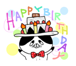 uzakawa drooping eyes cat3 sticker #7888678