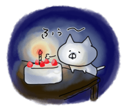 uzakawa drooping eyes cat3 sticker #7888679