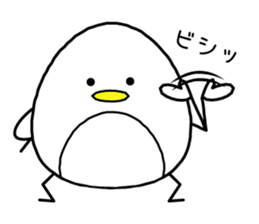 WHITE PENGUIN! sticker #7888767