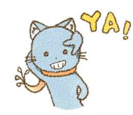 Cat with Scarf sticker #7890124