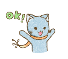 Cat with Scarf sticker #7890128
