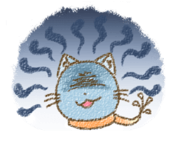 Cat with Scarf sticker #7890143