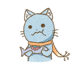 Cat with Scarf sticker #7890151