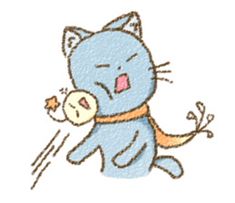 Cat with Scarf sticker #7890156