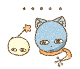 Cat with Scarf sticker #7890160