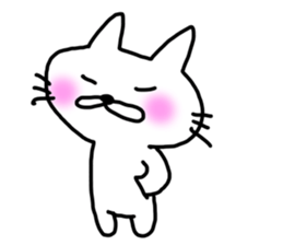 White cat Tango 2 sticker #7892528