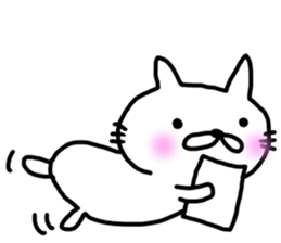 White cat Tango 2 sticker #7892562