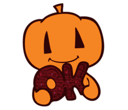 Pumpkin and Ghost sticker #7894010