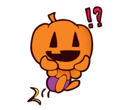 Pumpkin and Ghost sticker #7894017
