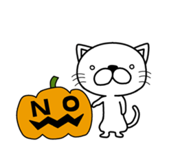 Autumn and Halloween catSticker of Japan sticker #7894207