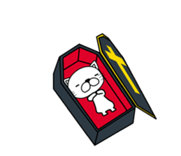 Autumn and Halloween catSticker of Japan sticker #7894209