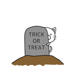 Autumn and Halloween catSticker of Japan sticker #7894210