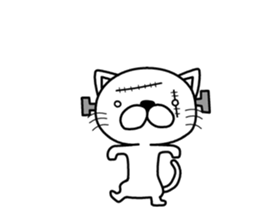 Autumn and Halloween catSticker of Japan sticker #7894219