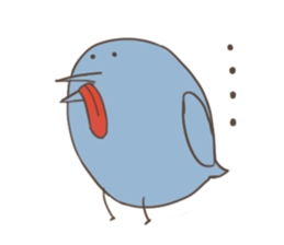 Mr. colorful little bird sticker #7894352