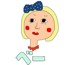 pretty pretty girl  uchina--- sticker #7894399