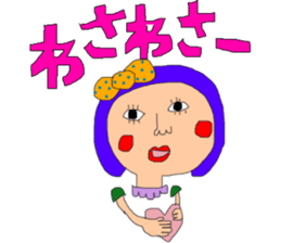 pretty pretty girl  uchina--- sticker #7894401