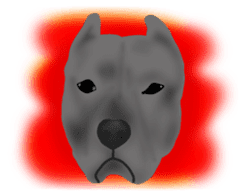Dog "ESU" 4th ver. <gray> sticker #7895523