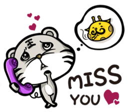 Pet apartment-scheming Tiger&Fat Giraffe sticker #7895991