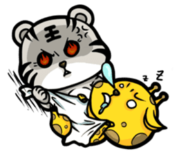 Pet apartment-scheming Tiger&Fat Giraffe sticker #7896015