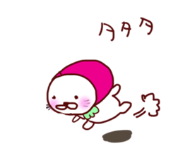 Little Red Strawberry Riding Hood Cat sticker #7896114