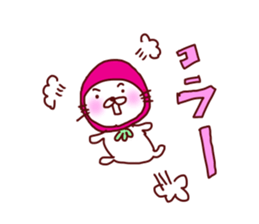 Little Red Strawberry Riding Hood Cat sticker #7896118