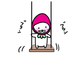 Little Red Strawberry Riding Hood Cat sticker #7896123