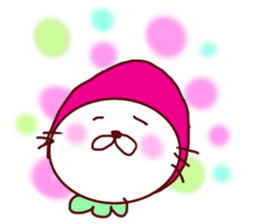 Little Red Strawberry Riding Hood Cat sticker #7896125