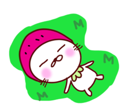 Little Red Strawberry Riding Hood Cat sticker #7896131