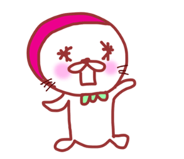 Little Red Strawberry Riding Hood Cat sticker #7896134