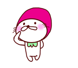 Little Red Strawberry Riding Hood Cat sticker #7896137