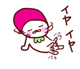 Little Red Strawberry Riding Hood Cat sticker #7896138