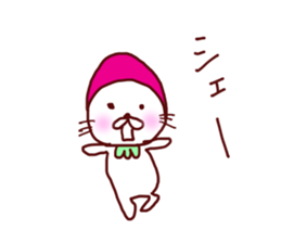 Little Red Strawberry Riding Hood Cat sticker #7896141