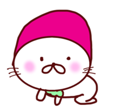 Little Red Strawberry Riding Hood Cat sticker #7896142