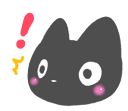 Black cat Sticker! sticker #7896751