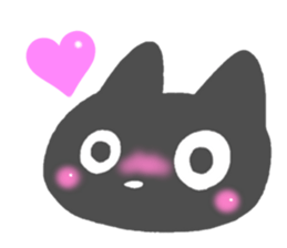 Black cat Sticker! sticker #7896752