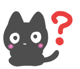Black cat Sticker! sticker #7896755