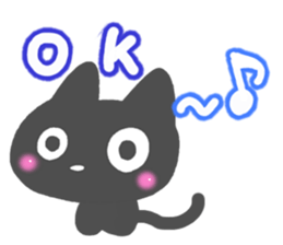 Black cat Sticker! sticker #7896766