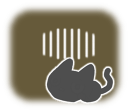 Black cat Sticker! sticker #7896785