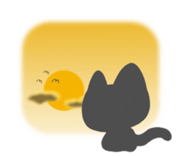 Black cat Sticker! sticker #7896786