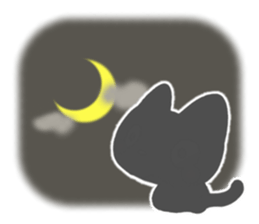 Black cat Sticker! sticker #7896787