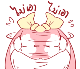 Fluffy Pinky Rabbit sticker #7897486