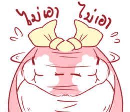 Fluffy Pinky Rabbit sticker #7897486