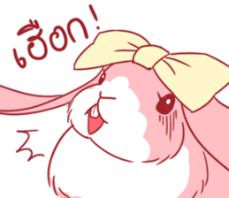 Fluffy Pinky Rabbit sticker #7897502