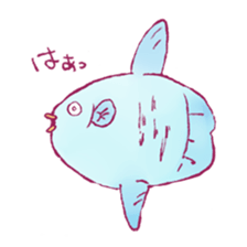 Pretty girl and Sea creatures sticker #7897675