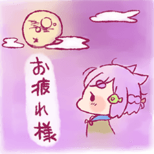 Pretty girl and Sea creatures sticker #7897676